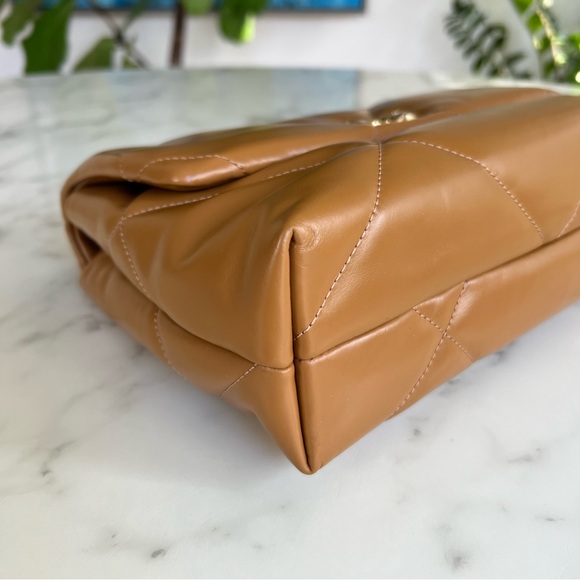 NWT Tory Burch Kira Diamond Quilt Convertible Shoulder Bag In Tan Nappa Leather - Picture 7 of 16